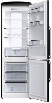 Холодильник Kaiser KK 60825 Em Empire, ретро черный/бронза, No Frost, 199х60 см