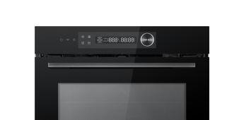 Компактный духовой шкаф с свч Midea MCO82007MBG-I черный, ниша 45 см, 13 режимов, Wi-Fi