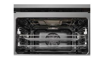 Компактный духовой шкаф с свч Midea MCO82007MBG-I черный, ниша 45 см, 13 режимов, Wi-Fi