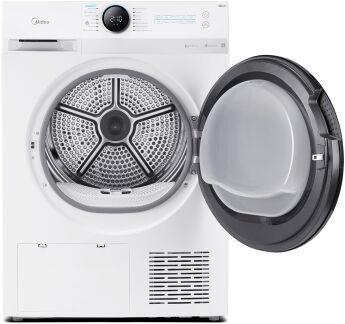 Сушильная машина Midea MD200H90W/W-RU белый, 9 кг, тепловой насос, 59.5х60.3 см