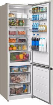 Холодильник Midea MDRB509FGF33ID Ultimate Fit бежевый мрамор, 201х59.5х57 см, 379 л, 35 дБ