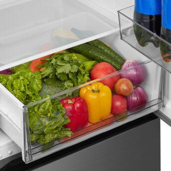 Холодильник Midea MDRB509FGF46ID Ultimate Fit нержавеющая сталь, No Frost, 379 л, 201х60х57 см, Инверторный