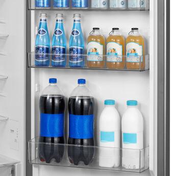 Холодильник Midea MDRB509FGF46ID Ultimate Fit нержавеющая сталь, No Frost, 379 л, 201х60х57 см, Инверторный