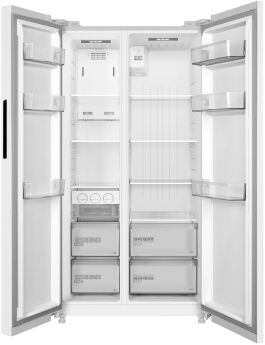 Холодильник Side-by-Side Midea MDRS710FGE01 белый, 177.5x91x69.8 см, 587 л, No Frost, дисплей