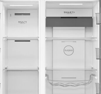 Холодильник Side-by-Side Midea MDRS791MIE33 бежевый, 177.5x91x69.8 см, 587 л, No Frost, дисплей