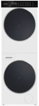 Стиральная машина с сушкой MAUNFELD MFWD121010WH07 inverter, 10 кг, 1200 об/мин, 168x59.5x58.5 см