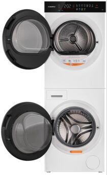 Стиральная машина с сушкой MAUNFELD MFWD121010WH07 inverter, 10 кг, 1200 об/мин, 168x59.5x58.5 см