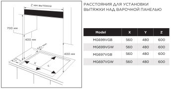 Варочная панель газовая Midea MG699VGB