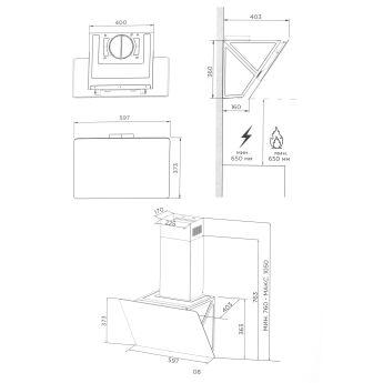 ������� Midea MH60AN353GW �����, 60 ��, 600 ���. �, ��������� ����������