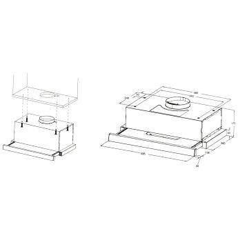Вытяжка Midea MH60T250GB