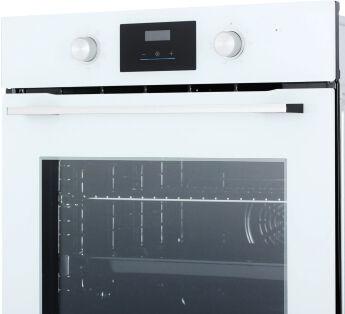 Духовой шкаф Midea MO509103YGW белый, Телескопические направляющие,утапливаемые ручки