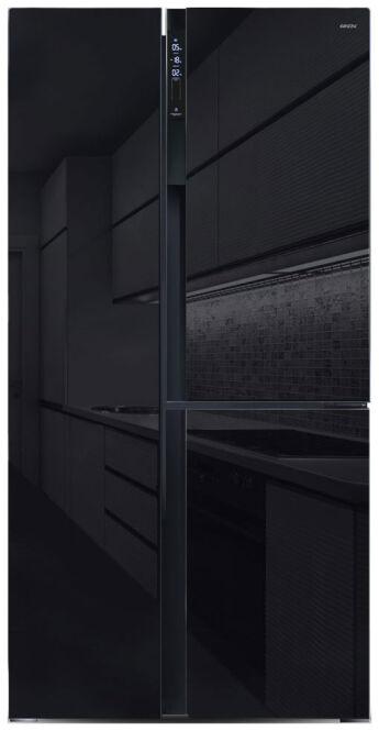 Холодильник Ginzzu NFK-475 Black glass