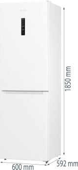  Gorenje NRKP61EA2W4 G600 , No Frost, 185 ,  