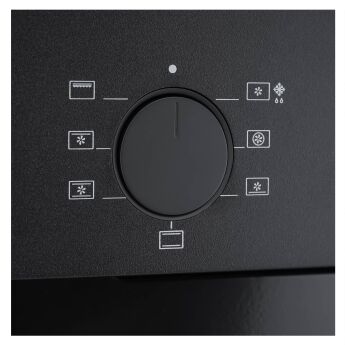 Духовой шкаф Korting OKB 4701 CNRN, черный, утапливаемые ручки, аналоговые часы, телескопические напр.