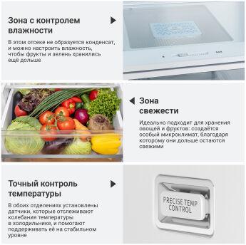 Холодильник TESLER RCD-487BI SPARKLING WHITE