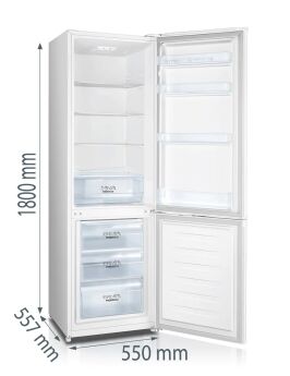 Холодильник Gorenje RK4181PW4 белый, 180х55х56 см, 4 полки, Механическое управление