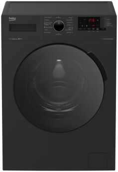 Стиральная машина Beko RPE78612A черный, 47 см, 7 кг, 1200 об/мин, Удаление шерсти животных