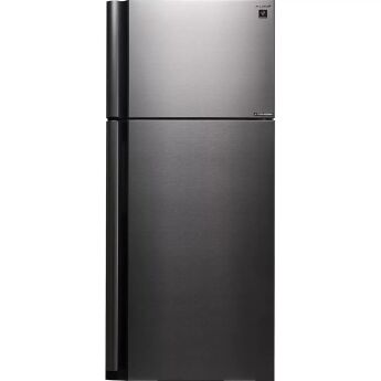 Холодильник Sharp SJ-XE59PMSL Plasmacluster ION Серебристый 185х80 см, верхняя мк