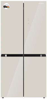 Холодильник Schaub Lorenz SLU X490GI3EI многокамерный, бежевое стекло