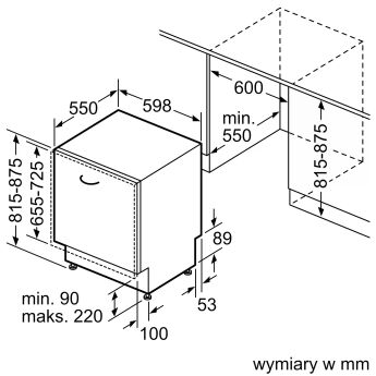 Встраиваемая посудомоечная машина Bosch SMV2HTX08E