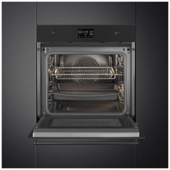 Духовой шкаф с СВЧ Smeg SO6302M2N черный, 11 режимов