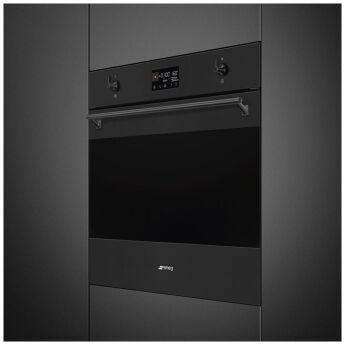 Духовой шкаф с СВЧ Smeg SO6302M2N черный, 11 режимов