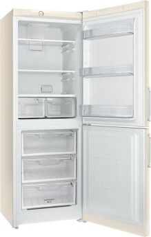 Холодильник STINOL STN 167 E бежевый, 167х60х64 см, 290 л, No Frost, 3 полки