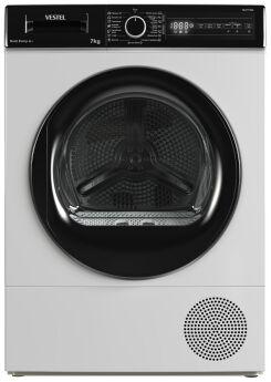 Сушильная машина Vestel TDHD7T2TBW Heat Pump A+, 7 кг, 15 программ, отсрочка старта