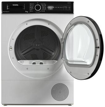 Сушильная машина Vestel TDHD7T2TBW Heat Pump A+, 7 кг, 15 программ, отсрочка старта