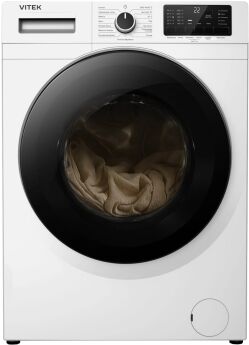 Стиральная машина Vitek VT-WME8201 белый, 1200 об/мин, 8 кг, дисплей, инвертор, пар
