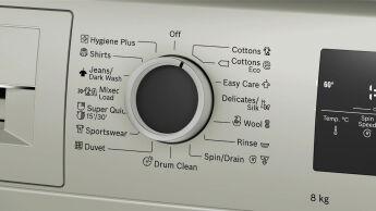 Стиральная машина Bosch WAN2821XME Serie 4 серебристая, 8 кг, 1400 об/мин