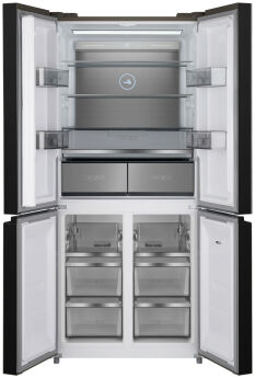 Холодильник Weissgauff WCD 590 NoFrost Inverter Premium Biofresh Blue Glass