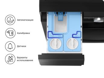 Стиральная машина с сушкой Samsung WD11DG6B85BBLP AI Wash Ecobubble, автодозировка, 11/6 кг