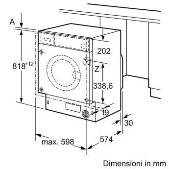 Встраиваемая стиральная машина BOSCH WIW28542EU 8 кг, 1400 об/мин, Aquastop, Германия