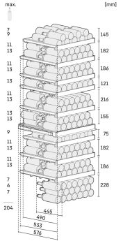 Винный шкаф LIEBHERR WPgbi 7472-20 001 черное стекло