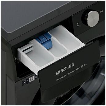 Стиральная машина Samsung WW80AG6S28ABLP узкая, черный, EcoBubble, AI Control, 8 кг