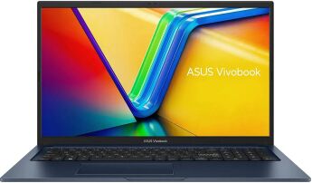 Ноутбук Asus Vivobook X1704VA-AU1108 17.3 FHD IPS 250N (90NB13X2-M00MU0) Quiet Blue, Intel Core 7 150U, SSD: 512 мБ, 16 ГБ DDR5