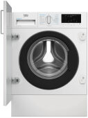 Встраиваемая стиральная машина Beko BI3WBT8721W, белый, 7 кг, 1200 об/мин, пар