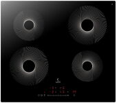 Варочная панель Lex EVI 640 R1 I BL черная/концентрический рисунок, индукционная, слайдер, таймер