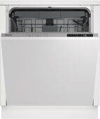 Встраиваемая посудомоечная машина Hotpoint HI 5C59 D 60 см, 15 комплектов, 49 дБ, Луч на полу, Автооткрытие, Экстра Сушка