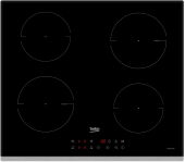 Варочная панель Beko HII 64400 TXO Алюминиевый профиль по переднему краю, 4 индукционные с бустером, таймер