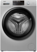 Стиральная машина Haier HW70-BP12959ASE серебристая, 45 см, 7 кг, 1200 об/мин, инвертор, пар
