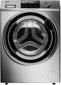Стиральная машина Haier HW80-BP14969ASE серебристый, узкая, UV-обработка, 8 кг, 1400 об/мин, инвертор