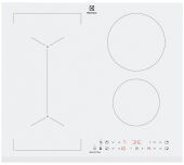 Варочная панель Electrolux LIV63431BW Bridge 600, белая, индукционная, Hob2Hood
