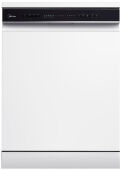 Посудомоечная машина Midea MFD60S160Wi полноразмерная, белый, 3-я корзина, Smart Home, экстрасушка, Aquastop