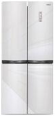 Холодильник Ginzzu NFI-4414 белое стекло