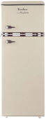 Холодильник TESLER RT-217 Beige ретро бежевый, 145 см