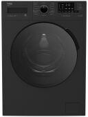 Стиральная машина Beko WSPE7612A черная, 45 см, 7 кг, 1200 об/мин, пар, инвертор, удаление шерсти животных