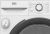 Встраиваемая сушильная машина Beko BIDB81151W с тепловым насосом, Подсветка барабана