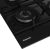 Варочная панель газовая Hotpoint HGS 62F/BK Flame Control, черное стекло, чугун, Step Flame